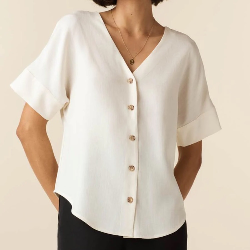 Vetta Girlfriend Shirt - Cream
